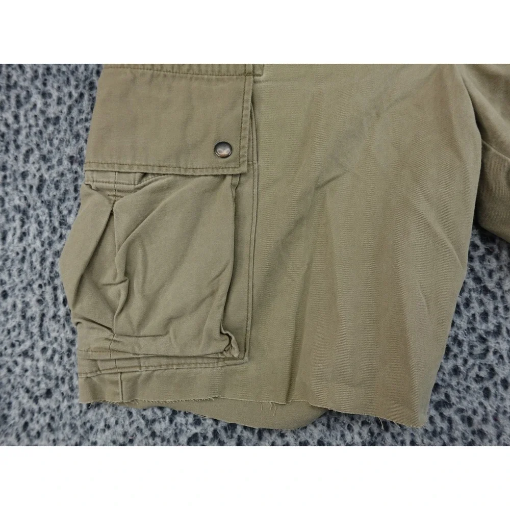 Polo Ralph Lauren Cargo Shorts Mens 34 Khaki‎ Tan Raw Hem Utility Twill
